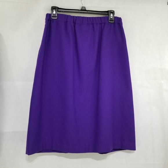 Vintage Gregor Wool Purple Skirt Suit Blazer Jacket 8 Lined - Picture 10 of 12